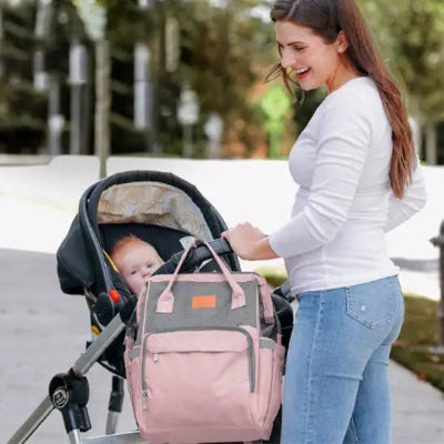 SAC A DOS - A langer - Bleu - Rangement Innovant