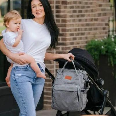 SAC A DOS - A langer - Bleu - Rangement Innovant