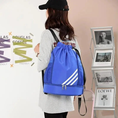 SAC A DOS ENFANT - De Sport - Bleu - Rangement Innovant