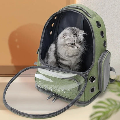 SAC A DOS - Pour Chat ou Petit Chien - KaKi - Rangement Innovant