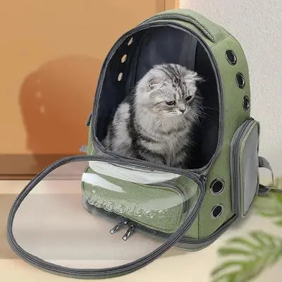 SAC A DOS - Pour Chat ou Petit Chien - KaKi - Rangement Innovant