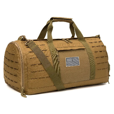 Sac de Sport Homme - Militaire - Kaki - Rangement Innovant