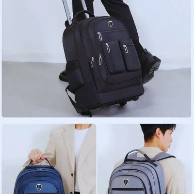 Sac de voyage à dos - Avec des roulettes - Rangement Innovant
