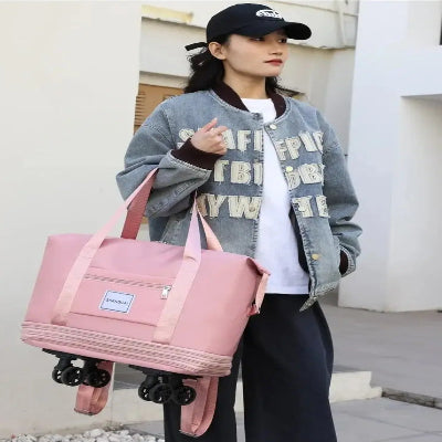 Sac de voyage - A roulettes - Ajustable - Rangement Innovant