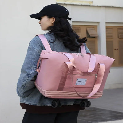Sac de voyage - A roulettes - Ajustable - Rangement Innovant