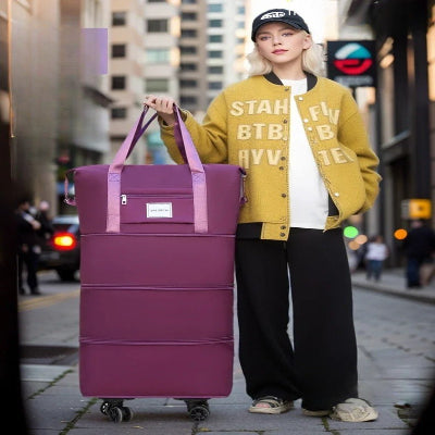 Sac de voyage - A roulettes - Ajustable - Rangement Innovant