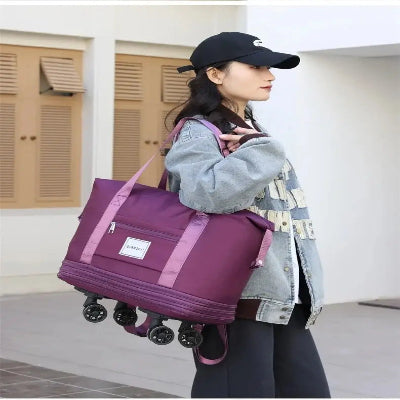 Sac de voyage - A roulettes - Ajustable - Rangement Innovant