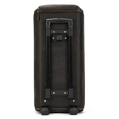 Sac de voyage - En cuir - Pliable - Avec Trolley - Rangement Innovant