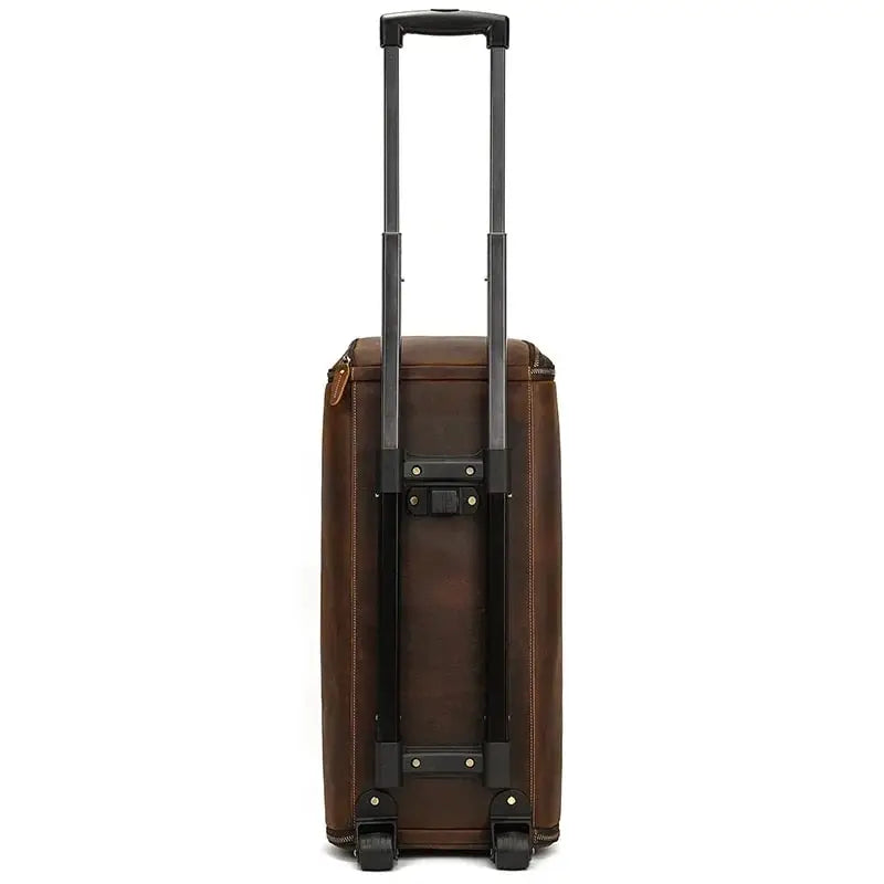 Sac de voyage - En cuir - Pliable - Avec Trolley - Rangement Innovant