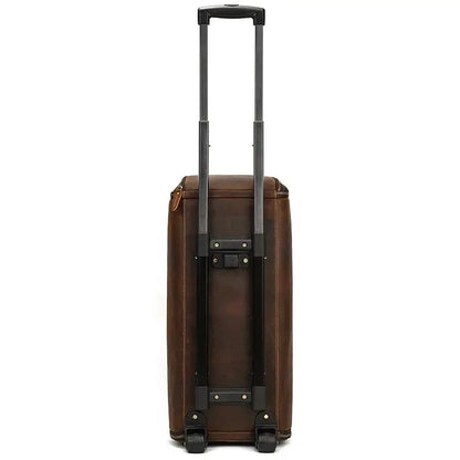 Sac de voyage - En cuir - Pliable - Avec Trolley - Rangement Innovant