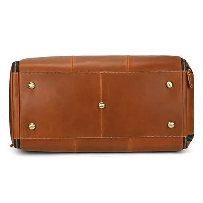 Sac de voyage - En cuir - Pliable - Compact - Rangement Innovant