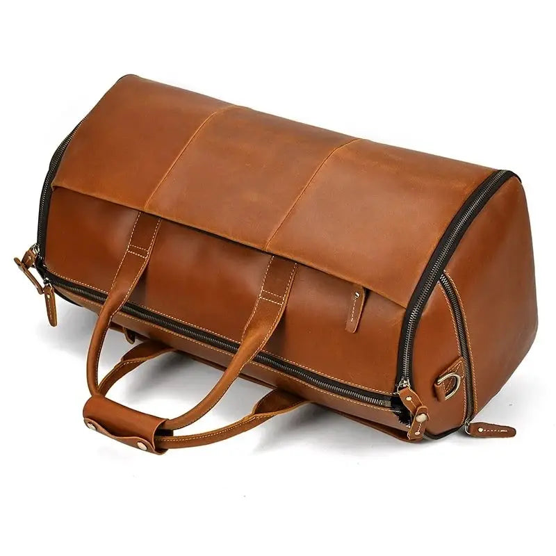 Sac de voyage - En cuir - Pliable - Compact - Rangement Innovant