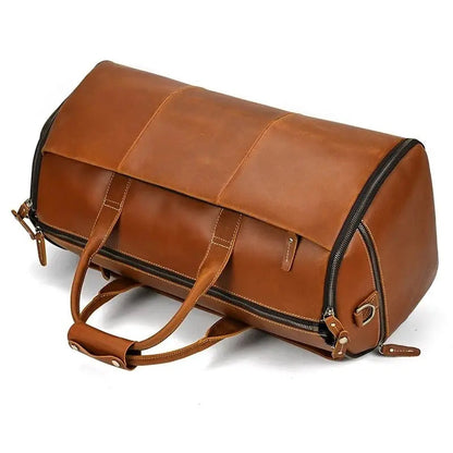 Sac de voyage - En cuir - Pliable - Compact - Rangement Innovant