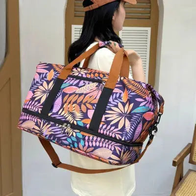 Sac de voyage femme - Floral - Rangement Innovant