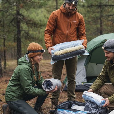 Sac sous vide comprimé extérieur forêt