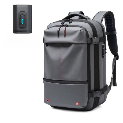 Sac a dos compressible sous vide avec pompe gris