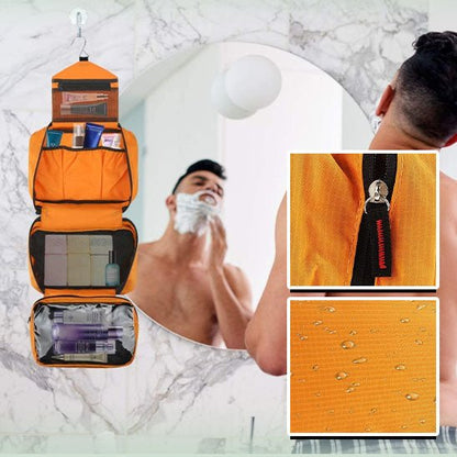 Trousse de toilette - Avec crochet - Vert armée - Rangement Innovant