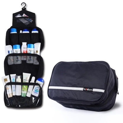 Trousse de toilette - Avec crochet - noir - Rangement Innovant
