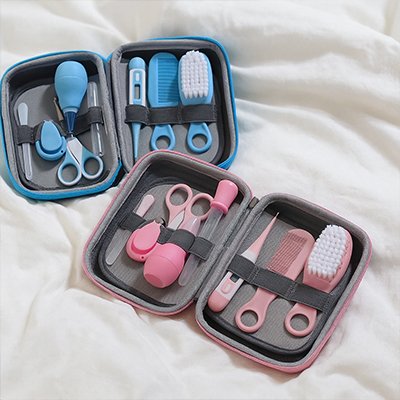 Trousse de toilette bebe bleu rose