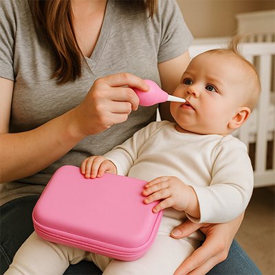 Trousse de toilette bebe rose