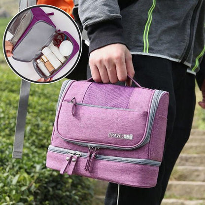 Trousse de Toilette - Compacte - Violet - Rangement Innovant