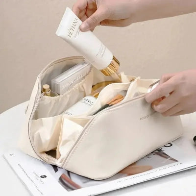 Trousse de Toilette Femme blanc Pratique Rangement Innovant