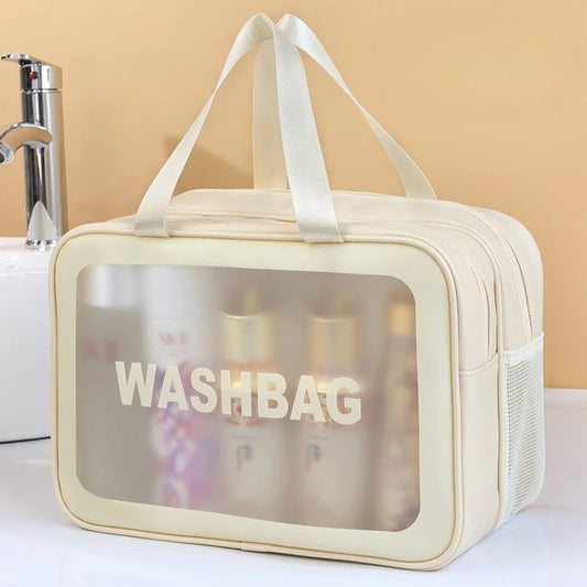 Trousse de Toilette Femme - Transparente - Rangement Innovant