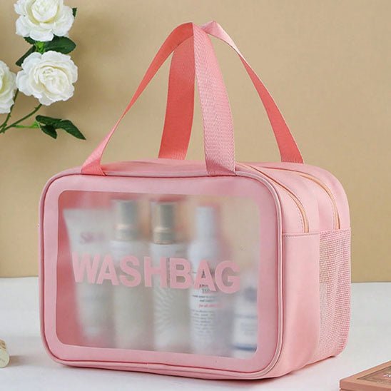 Trousse de Toilette Femme - Transparente - Rangement Innovant