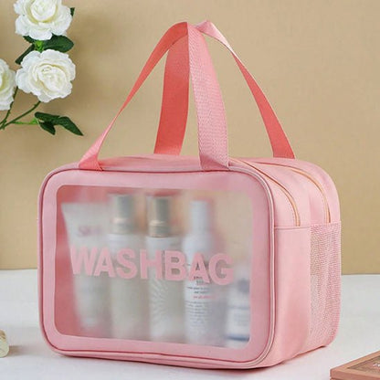 Trousse de Toilette Femme - Transparente - Rangement Innovant