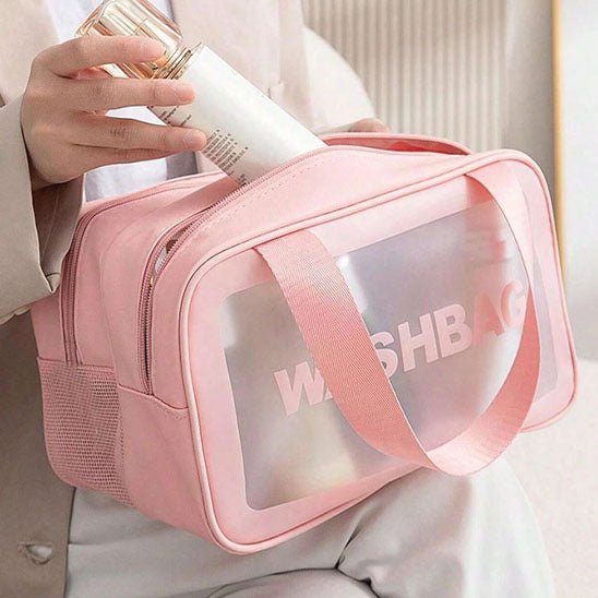 Trousse de Toilette Femme - Transparente - Rangement Innovant