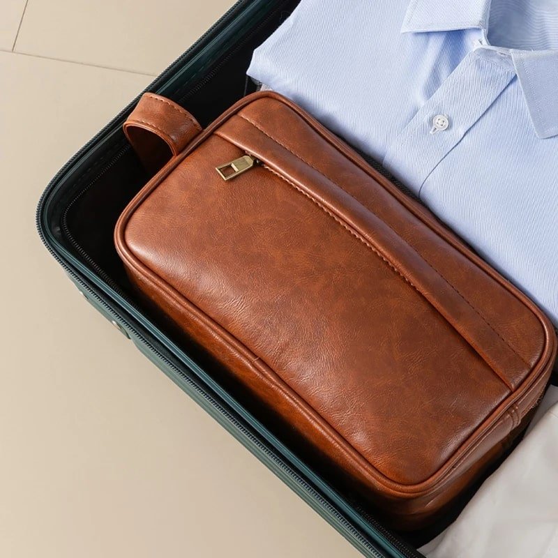 Trousse de toilette homme - Compacte - Rangement Innovant