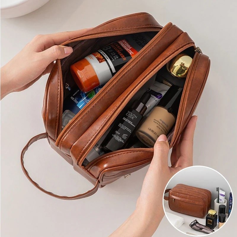 Trousse de toilette homme - Compacte - Rangement Innovant