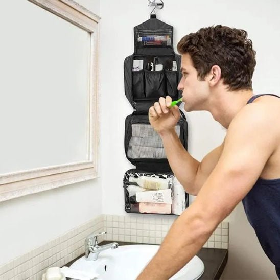 Trousse de Toilette - Suspendue Compacte - Rangement Innovant