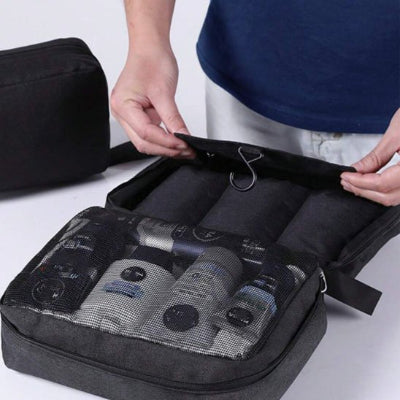trousse de toilette suspendue pliable