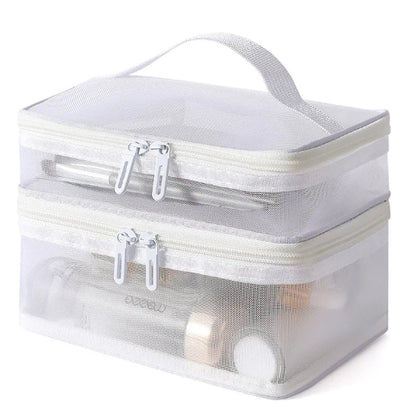 Trousse maquillage - Élégance - blanc - rangement innovant